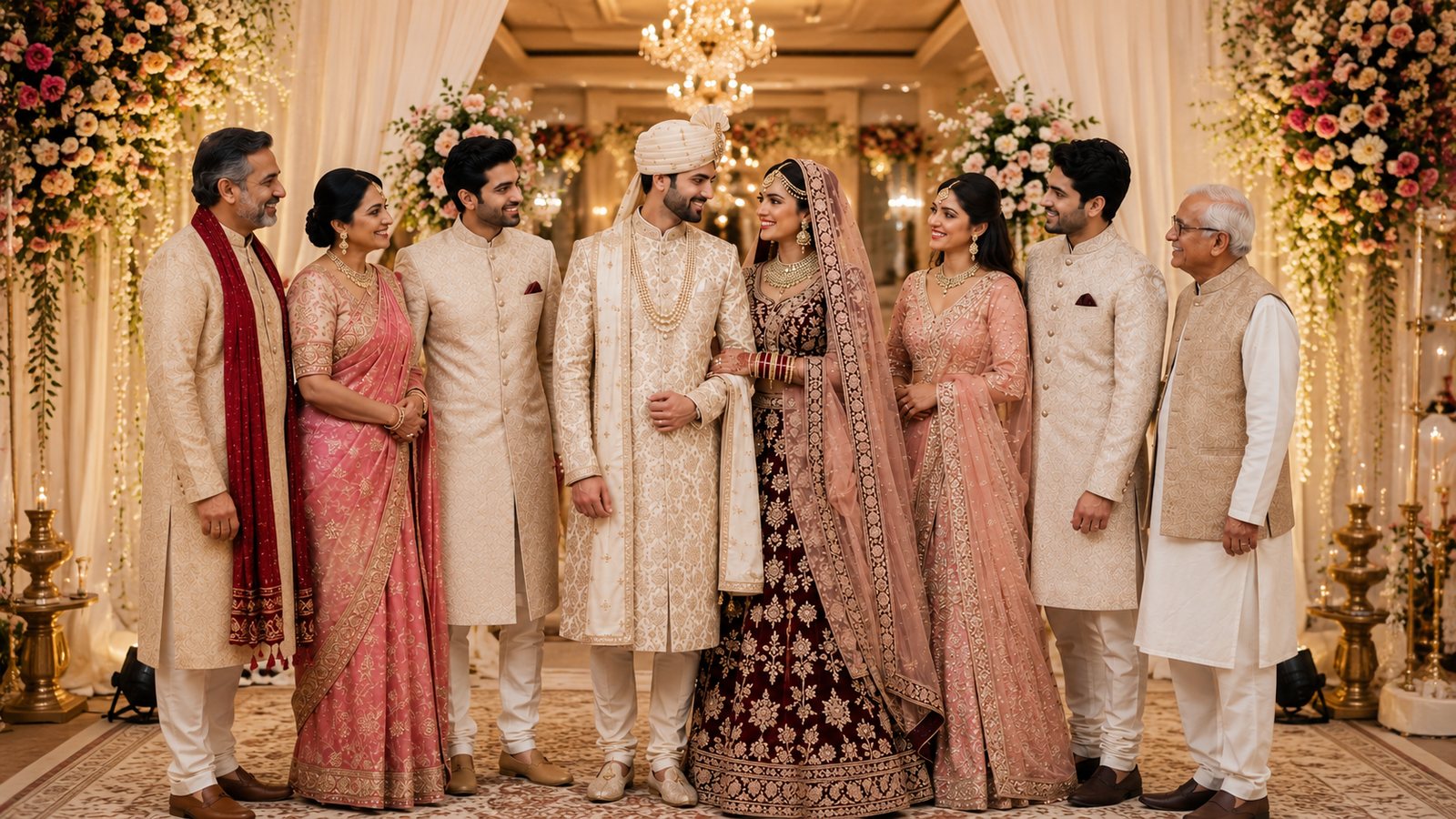 Wedding sherwani tailored by Decent Tailor Ahmedabad